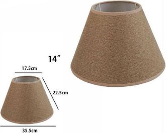 Trade Shop Trade Shop - Reemplazo Cl&aacute;sico De Pantalla Cilindr&aacute; Cilindr&aacute; Para L&aacute;mpara Y L&aacute;mpara De Pared Tnt - -14-brown