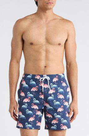 Trunks Surf & Swim Co. Sano 6.5-Inch Swim Shorts in Marine at Nordstrom Rack, Size X-Large