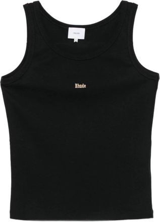 Rhude Heren, Tops, Zwart, Maat: XL Katoen