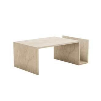 Calicosy Mesa de centro l86,8 cm - Efecto Travertino