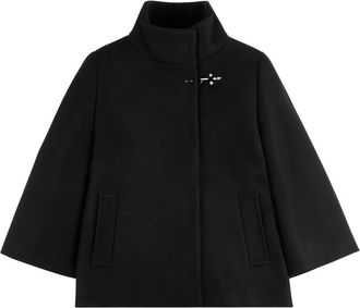 Fay Structured Jacket - Dames - Zomerjassen - Zwart - L - Wol - Jassen