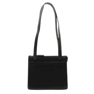 Chanel Pre-owned Leren 2way Schoudertas - Dames - Pre-owned - Zwart - Maat: ONE Size Leer
