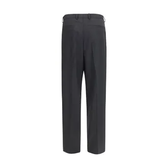 Dolce & Gabbana Mens Black Wool Oves Aries Dress Pants
