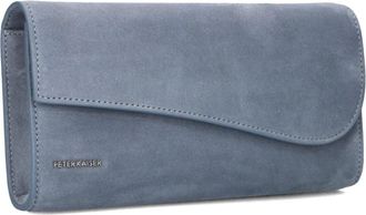 Peter Kaiser Tassen, Dames, Blauw, ONE Size, Su&egrave;de, Blauwe Su&egrave;de Clutch voor Zomerdagen