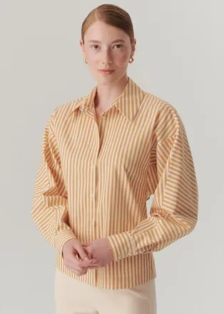 Exquise Emersyn Cotton Shirt in Camel Beige at Nordstrom, Size Xx-Large
