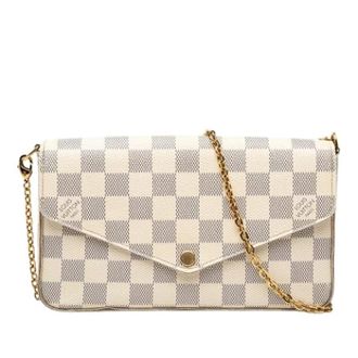 Louis Vuitton Pre-owned Cross Body Bags, female, White, Size: ONE SIZE Pre-owned Pochette Felicie Crossbody Bag