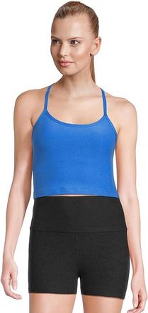 Beyond Yoga Spacedye Slim Racerback Cropped Tank Top Womens Clothing Court Blue : 2XL, Polyester/Spandex