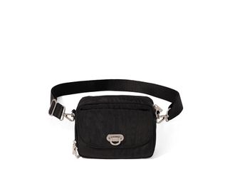 Baggallini Coastal Flip Lock Camera Bag Crossbody Cross Body Womens Handbags Black