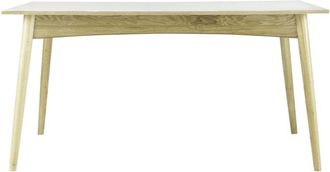 Maisons du monde Mesa de comedor extensible blanca de 6 a 10 personas L.150/220