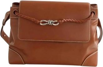 Bottega Veneta Pre-owned Andiamo Intrecciato Cabas - Dames - Vintage Schoudertas - Bruin - ONE Size - Leer - Vintage