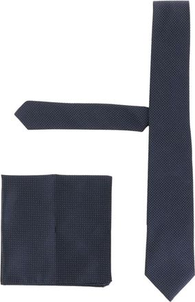 HUGO BOSS Set due pezzi in misto seta - - Accessories - Uomo - Blu - ONE SIZE