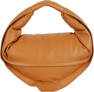 Federico Cina Maxi Tortellino Tas - Dames - Handtassen - Bruin - ONE Size - Leer - Tassen
