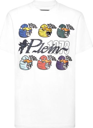 Philipp Plein T-Shirt Ronde Hals Duck - Heren - T-shirts - Wit - L - Katoen - Tops