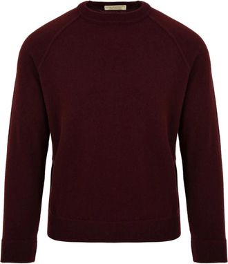 FILIPPO DE LAURENTIIS Bordeaux Truien voor Mannen - Heren - Ronde hals truien - Rood - XL - Truien & Vesten