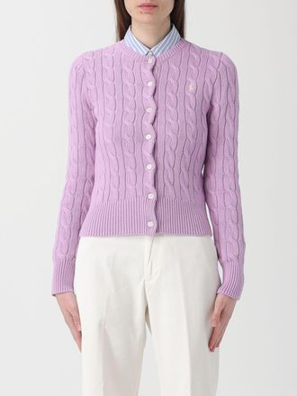 Polo Ralph Lauren Cardigan a girocollo in cotone intrecciato con logo Pony Polo Ralph Lauren