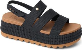 Reef Water Vista Hi Sandal in Black/natural at Nordstrom, Size 10