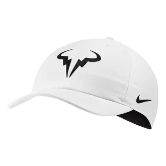 Nike Court Aerobill H86 Rafa Hat White Black 850666-101