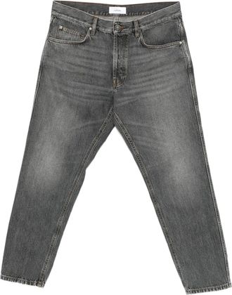 Lardini whiskering-effect jeans - Grey