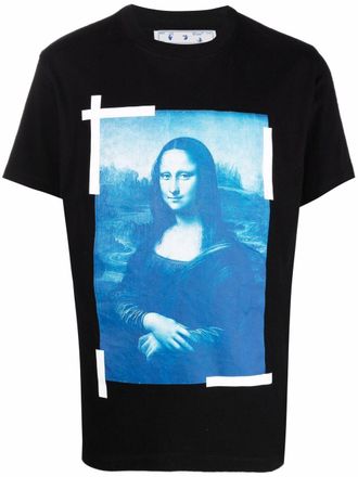 Off-white Getailleerd T-shirt - Zwart