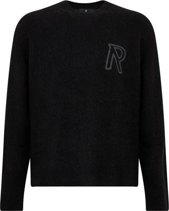 Represent Trui met ronde hals - Heren - Ronde hals truien - Zwart - L - Wol - Truien & Vesten