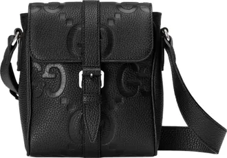 Gucci Jumbo GG Small Messenger Bag Black 760235-AABY0-1000