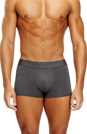 Diesel Stretch-cotton boxers with tonal print - Trunks - Man - Grey