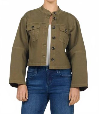 Dear John Denim Rowe Jacket In Olive Branch