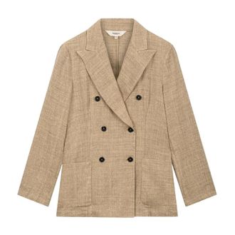 Barena Blazers, female, Beige, Size: S Double-Breasted Jacket