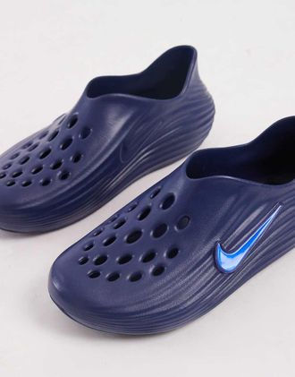 Nike ReactX - Sliders blu navy