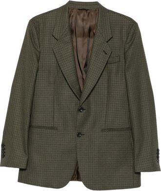 Reveres 1949 Houndstooth-pattern Single-breasted Blazer