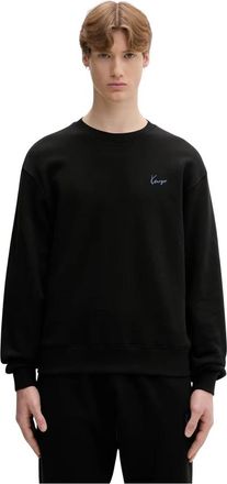 Kenzo Signature geborduurd sweatshirt - Heren - Sweatshirts - Zwart - S - Katoen - Hoodies & sweatvesten