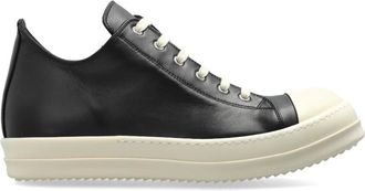 Rick Owens LOW Sneakers - Heren - Sneakers - Zwart - 41 EU - Leer - Schoenen