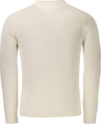 Tommy Hilfiger Logo-Embroidered Cotton Sweater - White