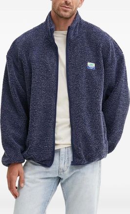 American Vintage Giacca in pile con zip - Blu