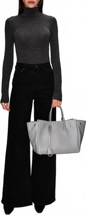 Pascale Monvoisin Turtleneck Top In Charcoal
