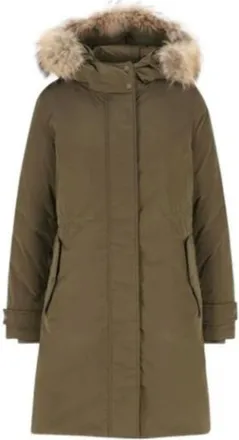 Woolrich Jassen, Dames, Groen, XL, Groene Winterjassen