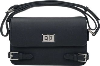 Estro & Luminara Dames, Tassen, Zwart, Maat: ONE Size Leer