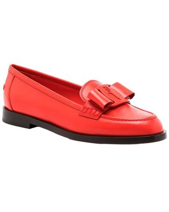 Ferragamo Vivaldo Logo-Plaque Leather Loafer