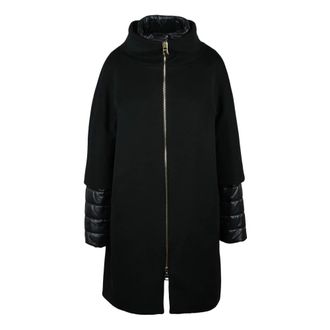 Herno Dames, Mantels, Zwart, Maat: XL Wol