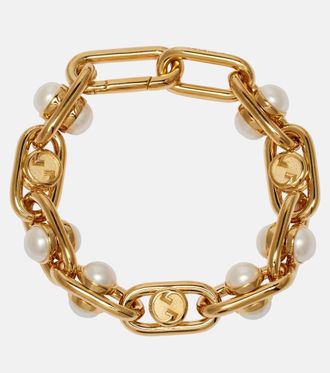 Gucci Bracciale a catena con perle-bijoux