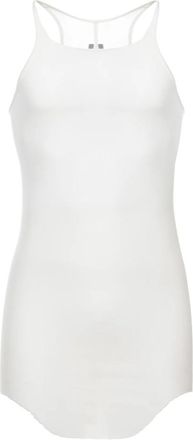 Rick Owens Viscose en Zijde T-Shirt - Heren - Tops zonder mouwen - Wit - M - Tops
