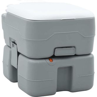 vidaXL Vidaxl - Inodoro Port&aacute;til Para Camping Gris Y Blanco