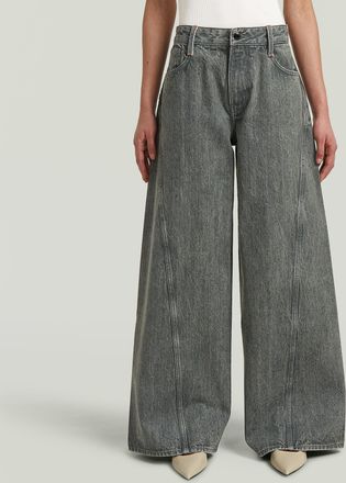 G-Star Helyx Cinch Wide Jeans - Groen - Dames