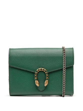 Gucci 2016-2025 Dionysus Wallet on Chain leren crossbodytas - Groen