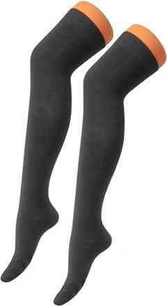 ZEE FASHION New Ladies Womens Over Knee Long Casual Ladies Thigh High Plain Stretch Fit Cotton Overknee Socks (White)