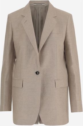 Tagliatore Dames, Jassen, Beige, Maat: L Katoen