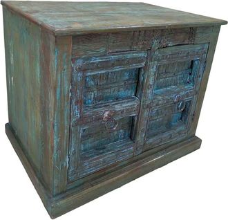 Wanderlust Deco Aparador de madera artesanal 116x49x90h cm