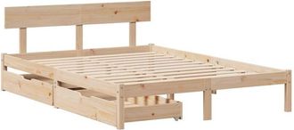 vidaXL Bed Frame without Mattress 120x200 cm Solid Wood Pine Vidaxl