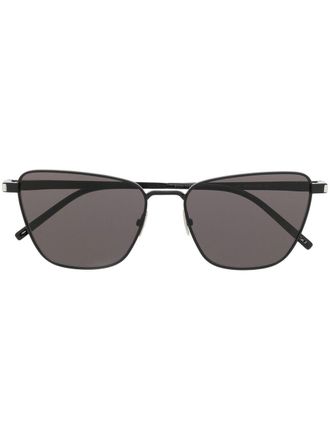 Saint Laurent Eyewear Zonnebril met vierkant montuur - Zwart