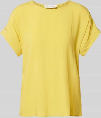 Christian Berg Blusenshirt aus Viskose mit Rundhalsausschnitt in Senf, Gr&ouml;&szlig;e 48